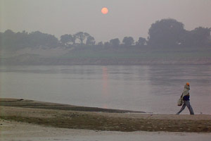 Sunset along the Ganges